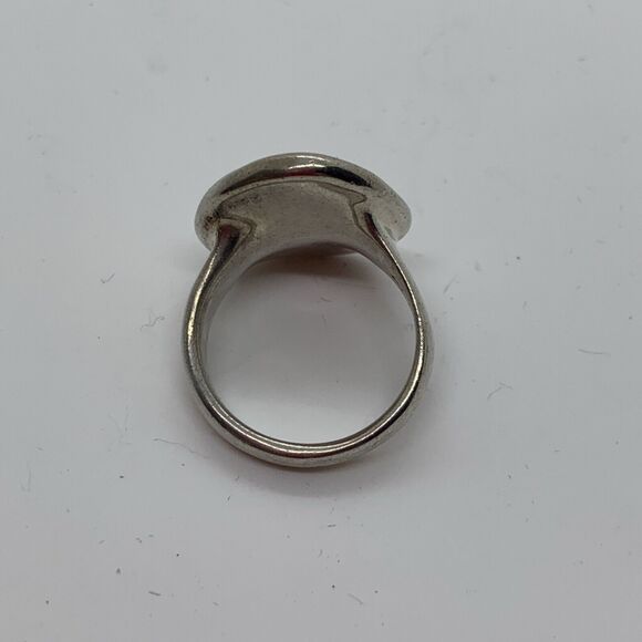 HAGIT GORALI HG Sterling Silver Vintage Israel Modernist Abstract Ring Size 7 - Picture 3 of 5